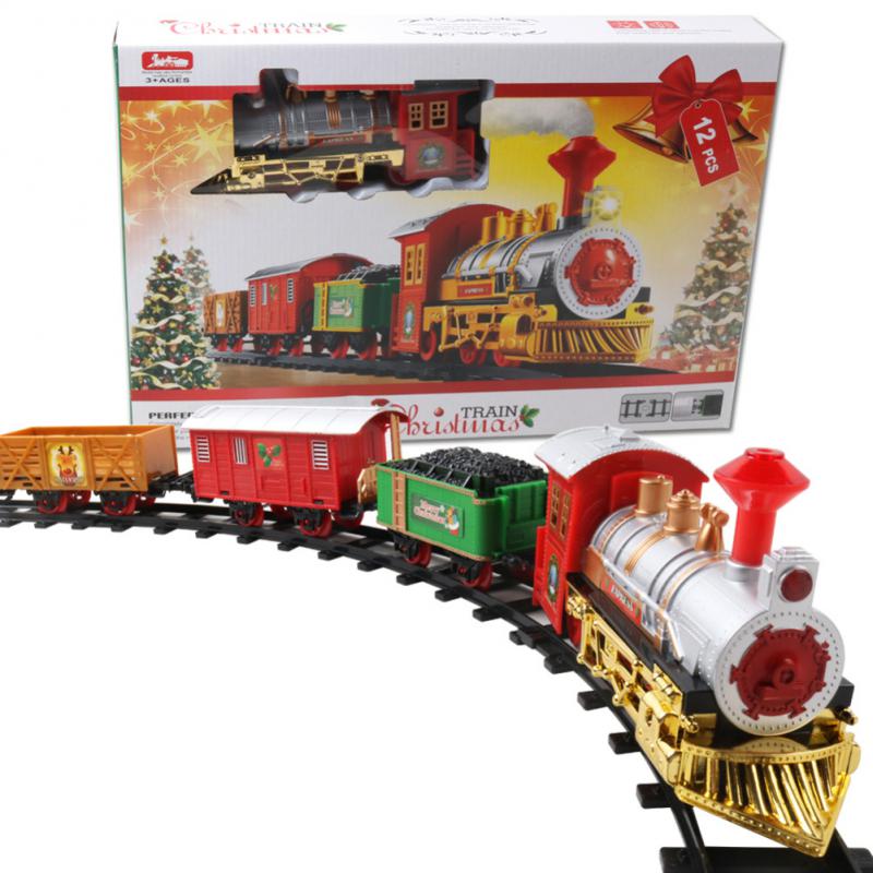원격 제어 기차 재미있는 창의적인 크리스마스 트랙 기차, 3 세 이상 어린이를 위한 고품질 Rc 기차 생일 선물